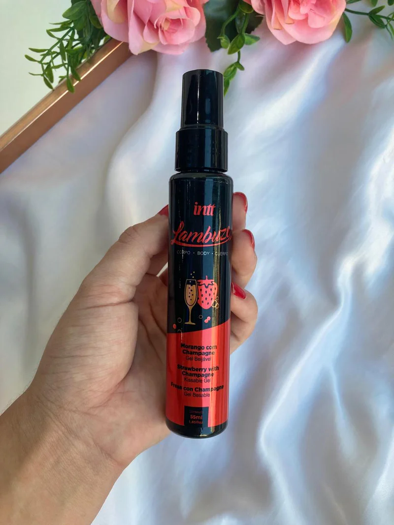 Gel Saborizado para Oral | Lambuze Morango c/ Champanhe